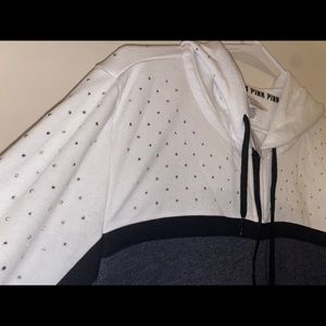 Vs Pink crystal hoodie